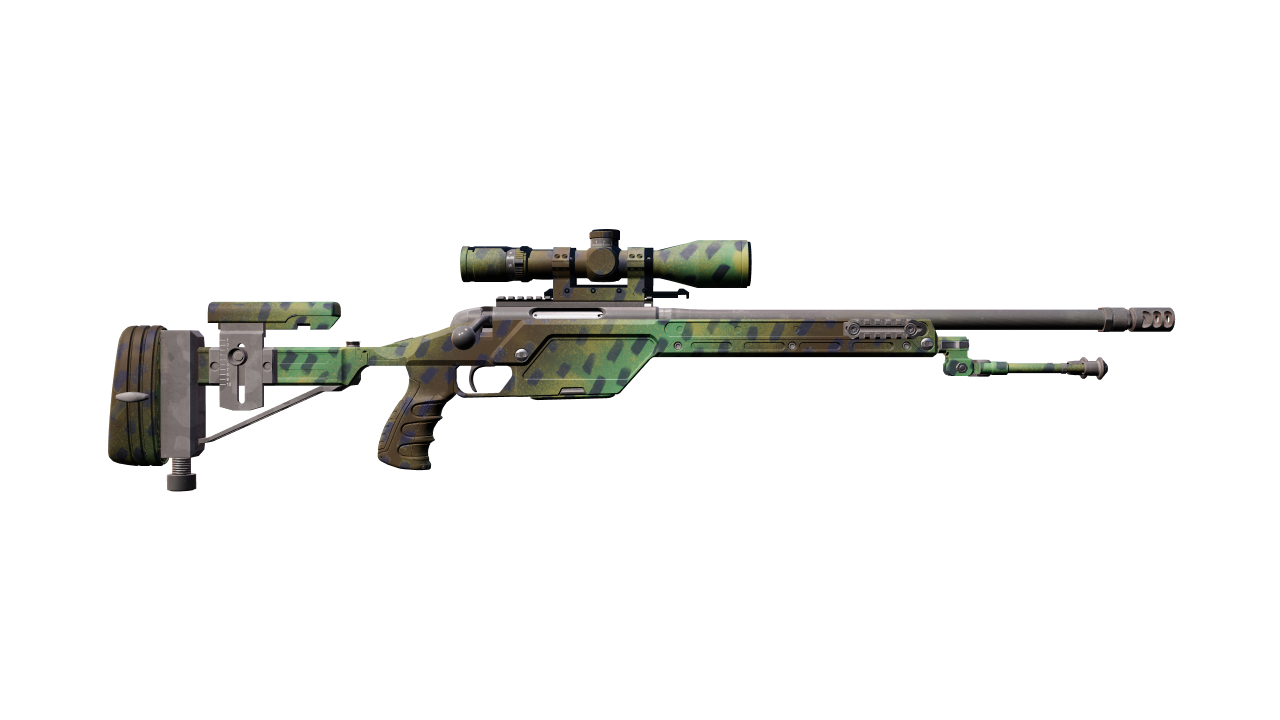 Back view of SSG 08 | Jungle Dashed
