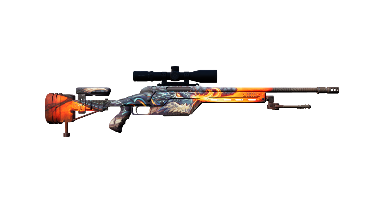 Back view of SSG 08 | Dragonfire