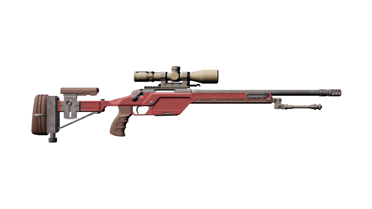 Back view of SSG 08 | Red Stone
