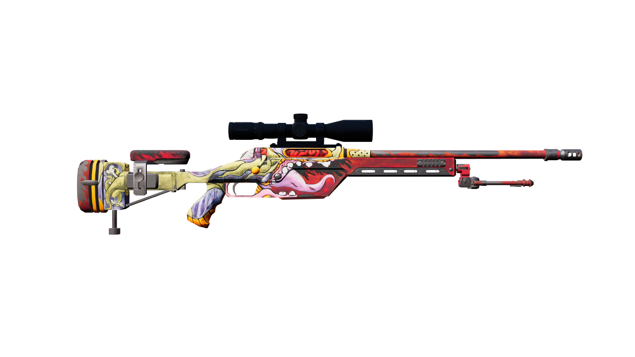 Back view of SSG 08 | Bloodshot