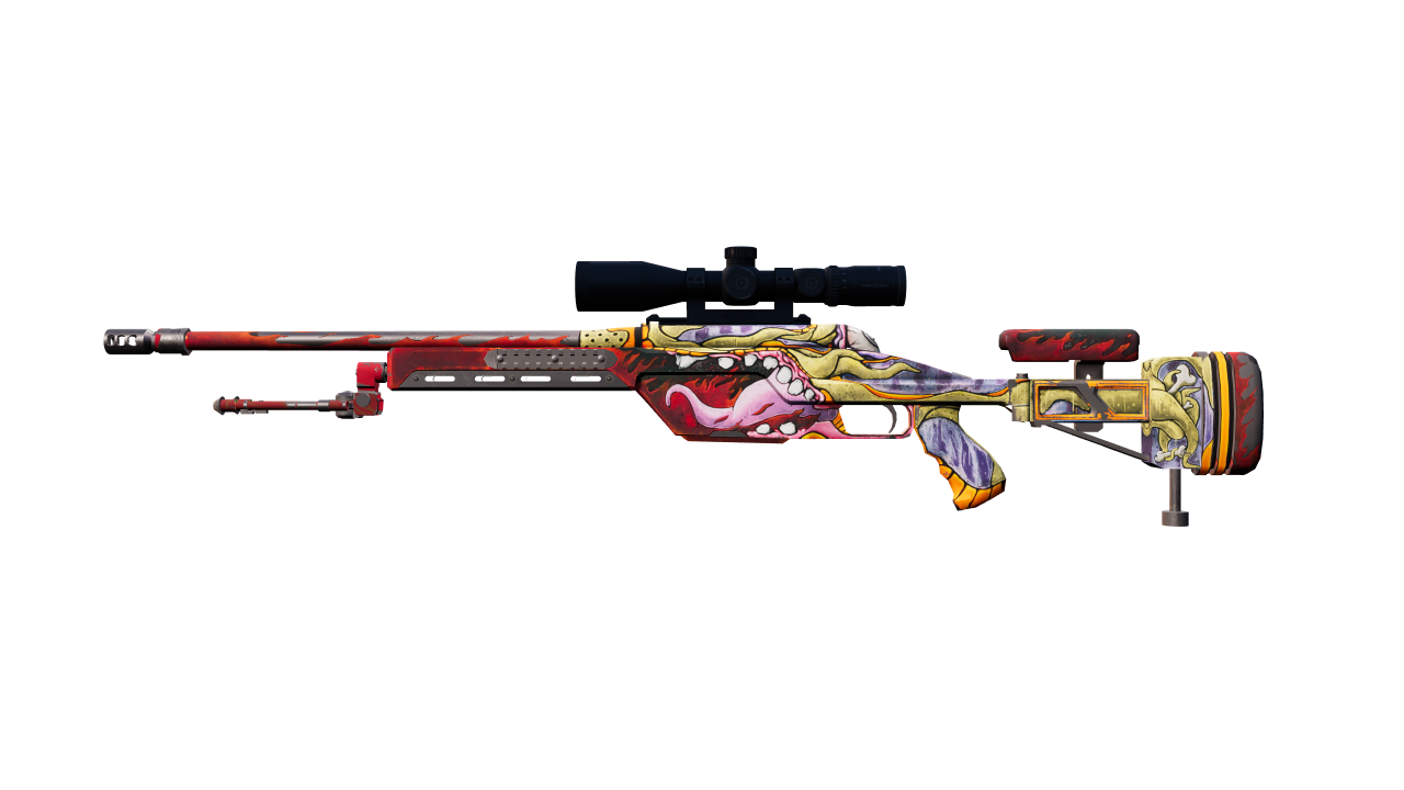 Front view of SSG 08 | Bloodshot