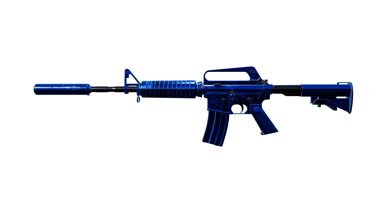 Front view of M4A1-S | Blue Phosphor