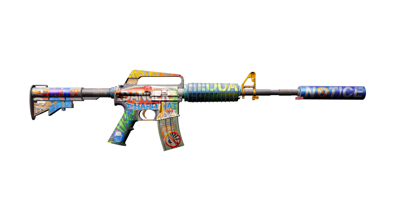 Back view of M4A1-S | Imminent Danger