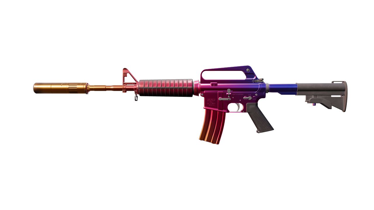 Front view of M4A1-S | Fade