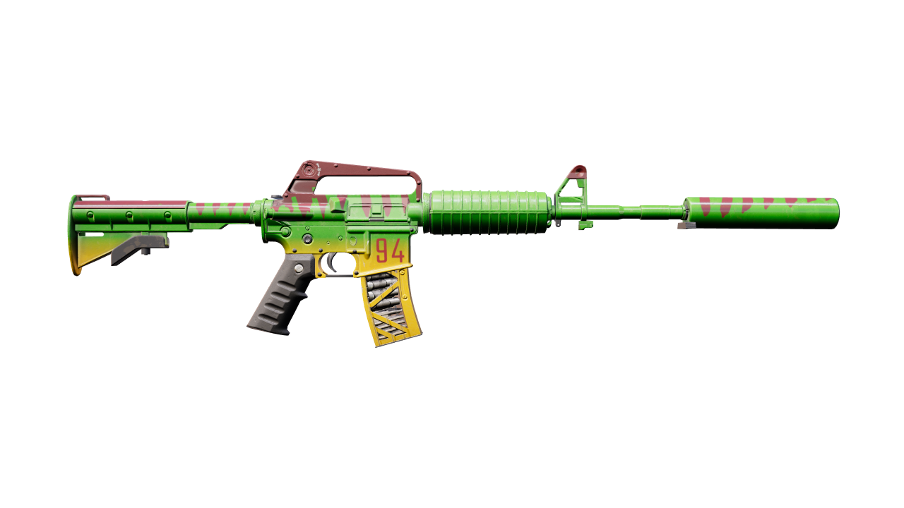 Back view of M4A1-S | Emphorosaur-S