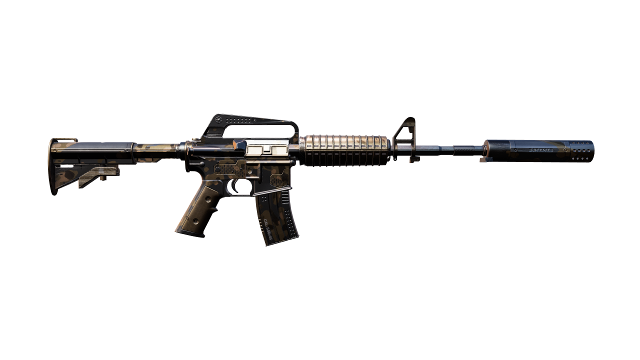 Back view of M4A1-S | Mud-Spec