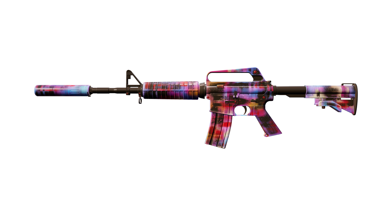 Front view of M4A1-S | Glitched Paint