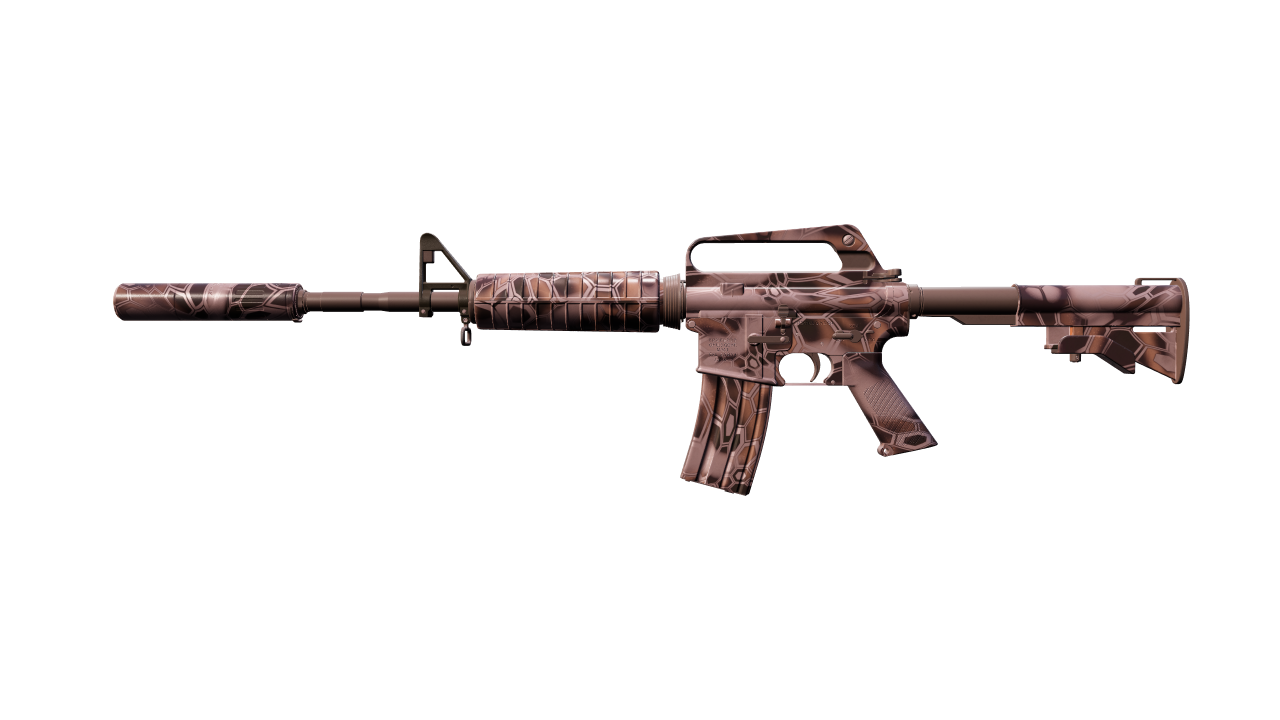 Front view of M4A1-S | Rose Hex