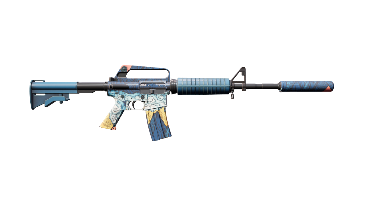 Back view of M4A1-S | Solitude