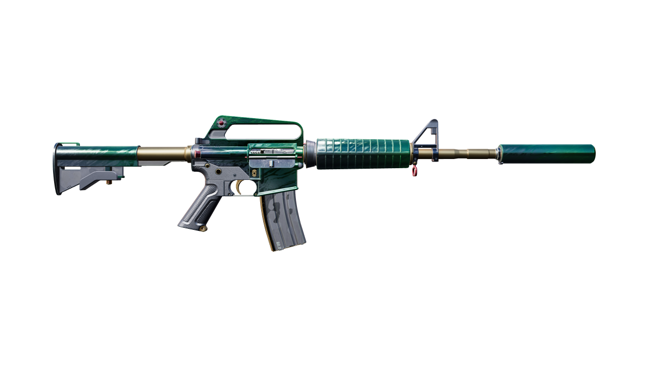 Back view of M4A1-S | Electrum