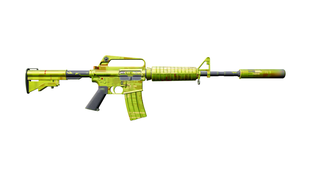 Back view of M4A1-S | Fatal Glitch