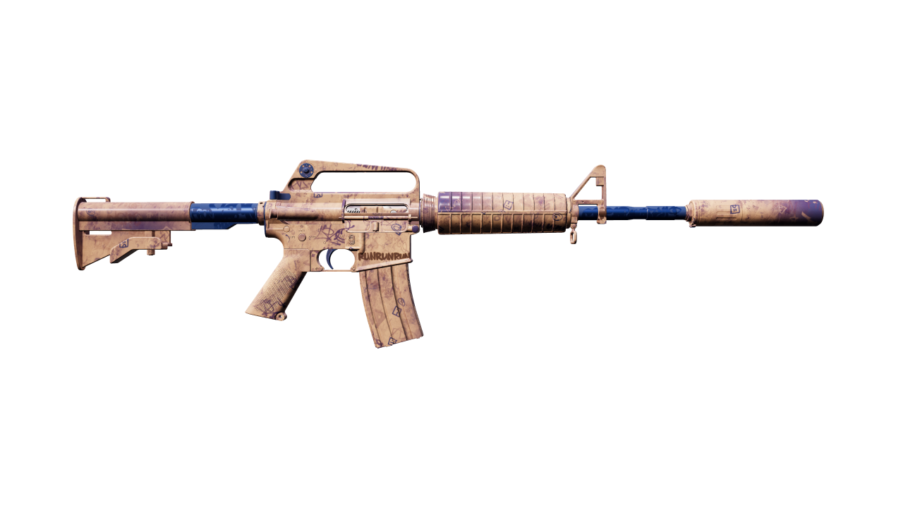 Back view of M4A1-S | Wash me plz