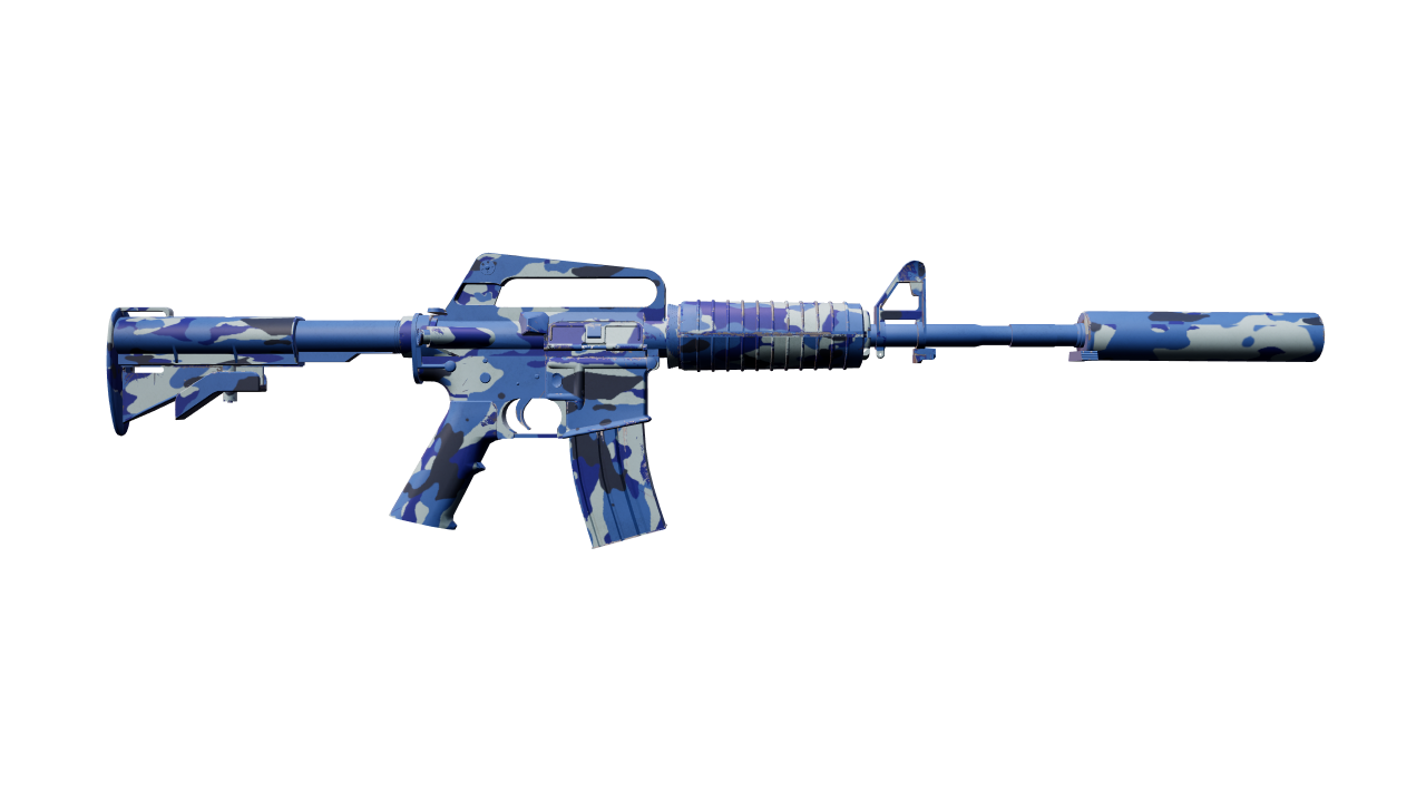 Back view of M4A1-S | Bright Water