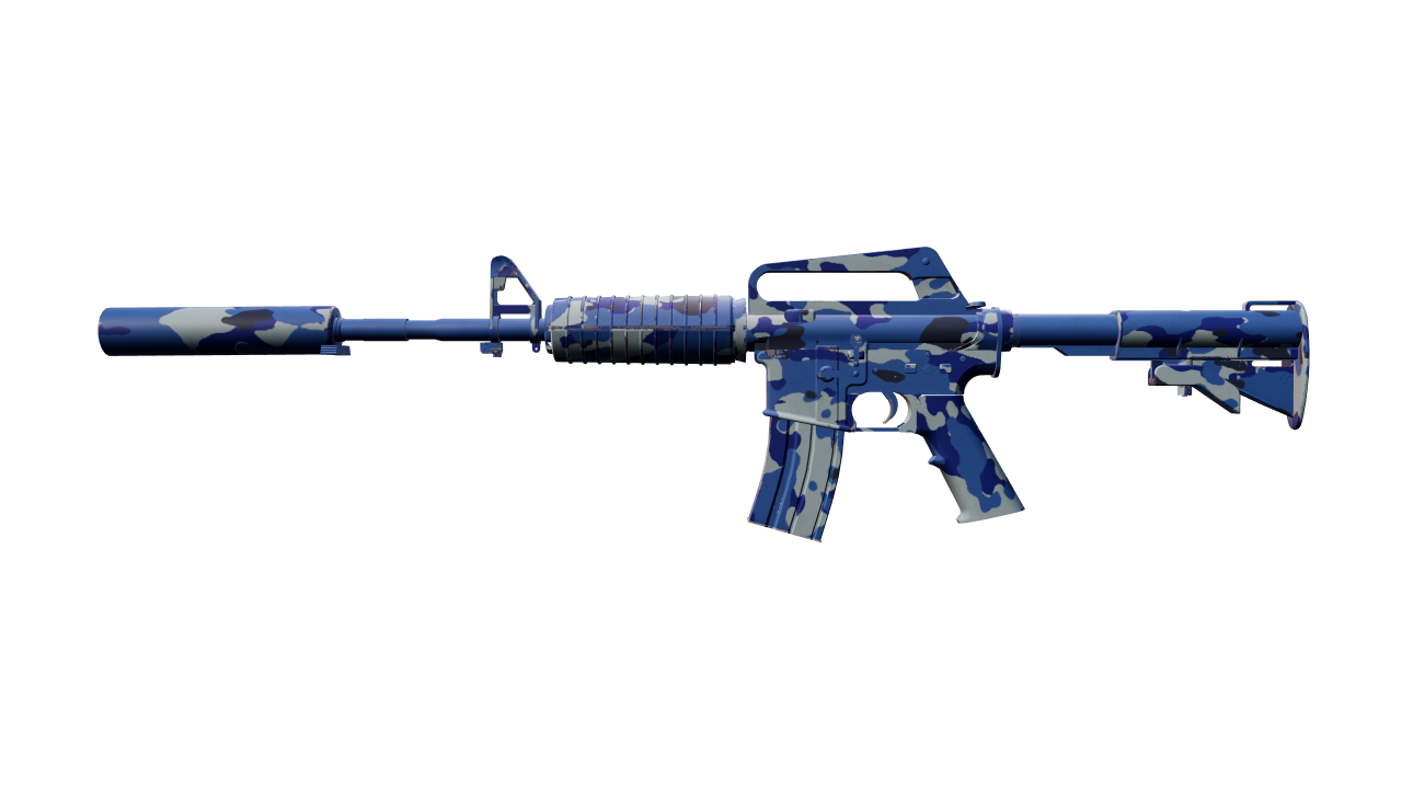 Front view of M4A1-S | Bright Water