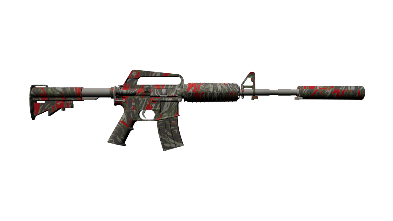 Back view of M4A1-S | Blood Tiger