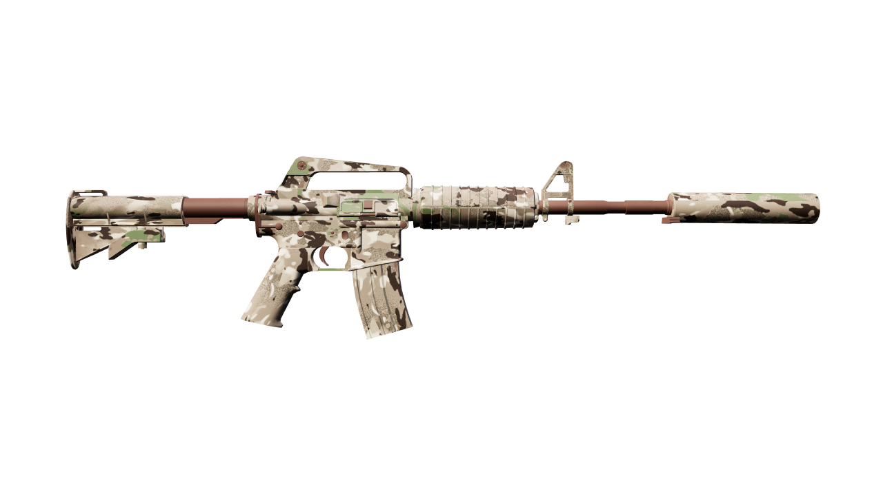 Back view of M4A1-S | VariCamo