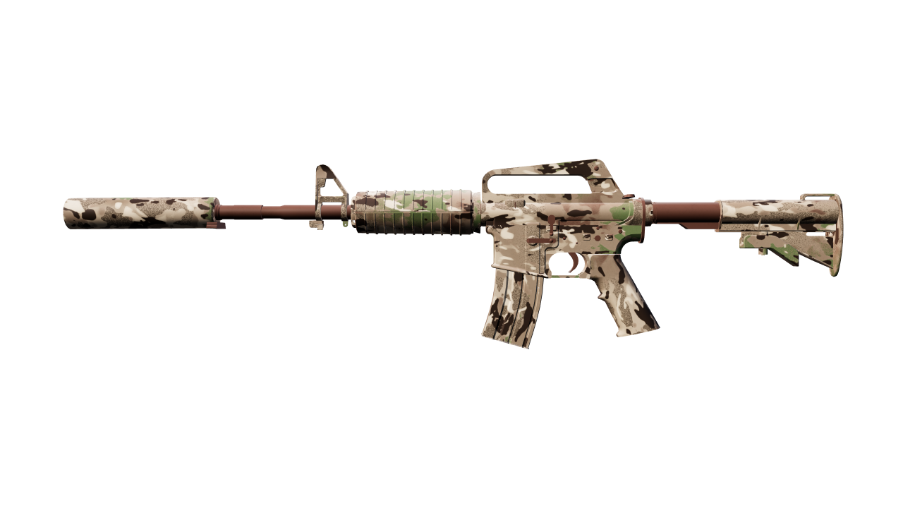 Front view of M4A1-S | VariCamo