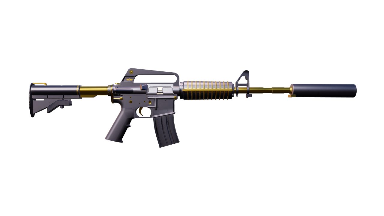 Back view of M4A1-S | Knight