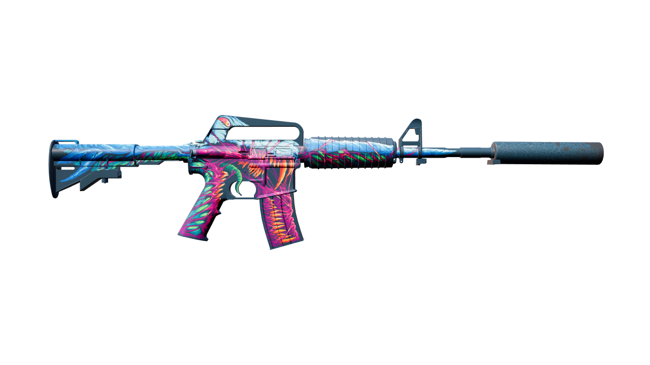 Back view of M4A1-S | Hyper Beast