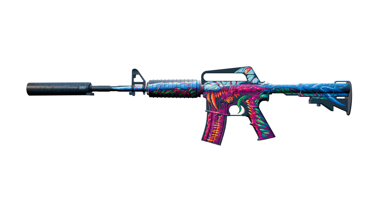 Front view of M4A1-S | Hyper Beast