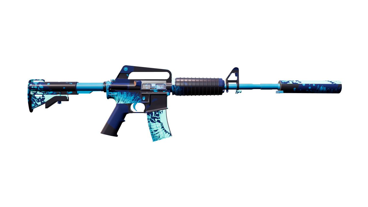 Back view of M4A1-S | Icarus Fell