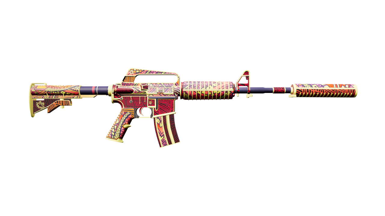 Back view of M4A1-S | Chantico's Fire