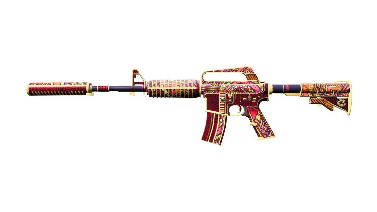 Front view of M4A1-S | Chantico's Fire
