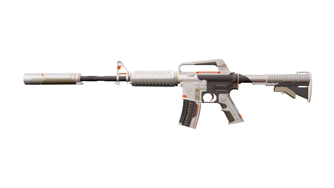 Front view of M4A1-S | Mecha Industries