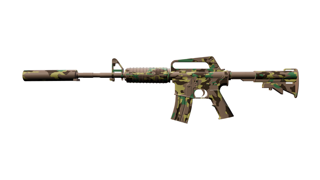 Front view of M4A1-S | Boreal Forest