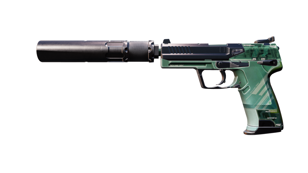 Front view of USP-S | PC-GRN