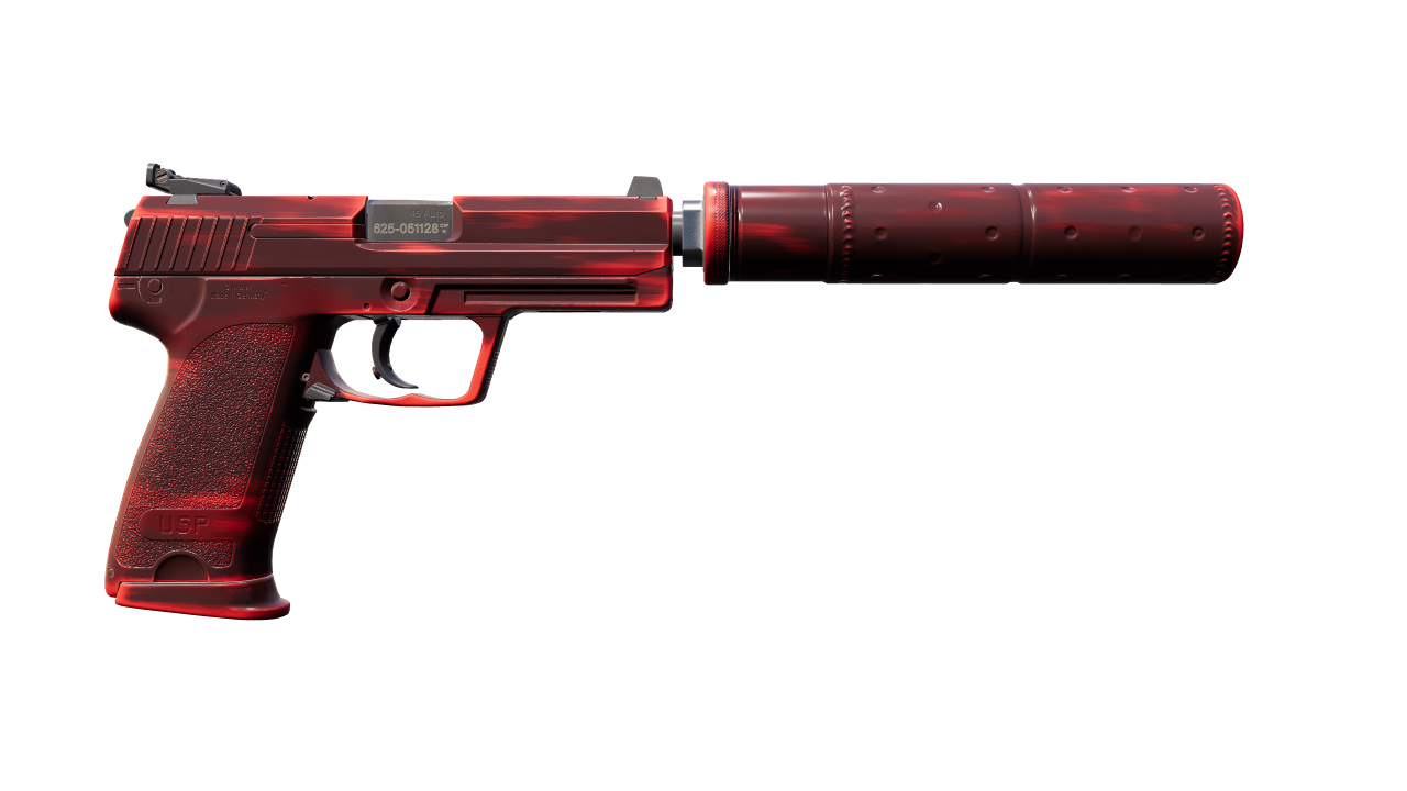 Back view of USP-S | Bleeding Edge