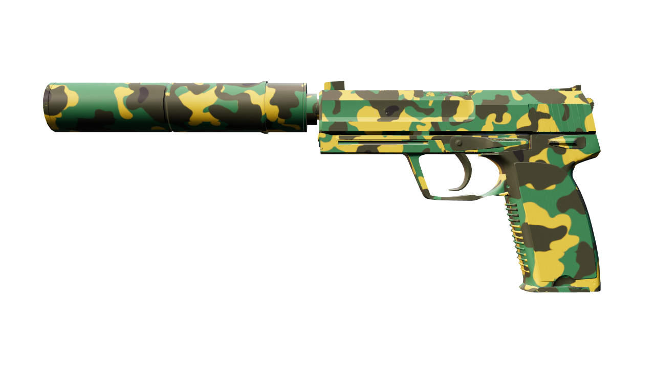 Front view of USP-S | Overgrowth