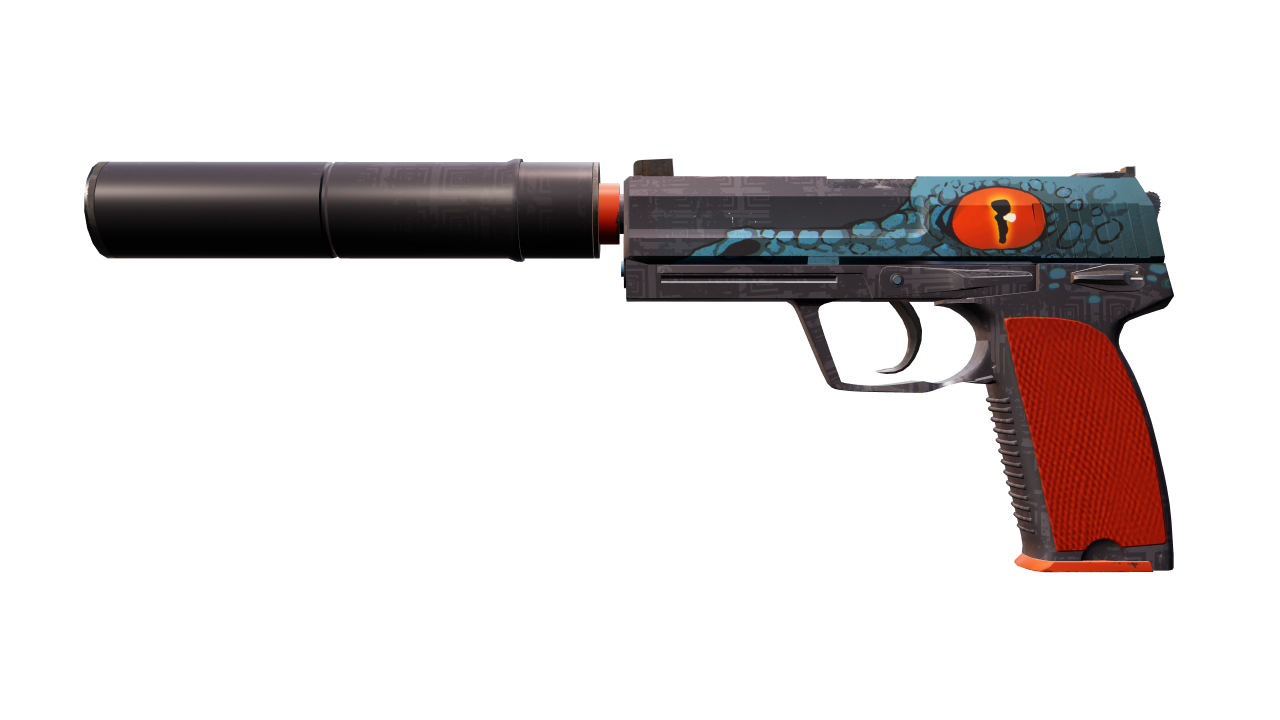 Front view of USP-S | Caiman