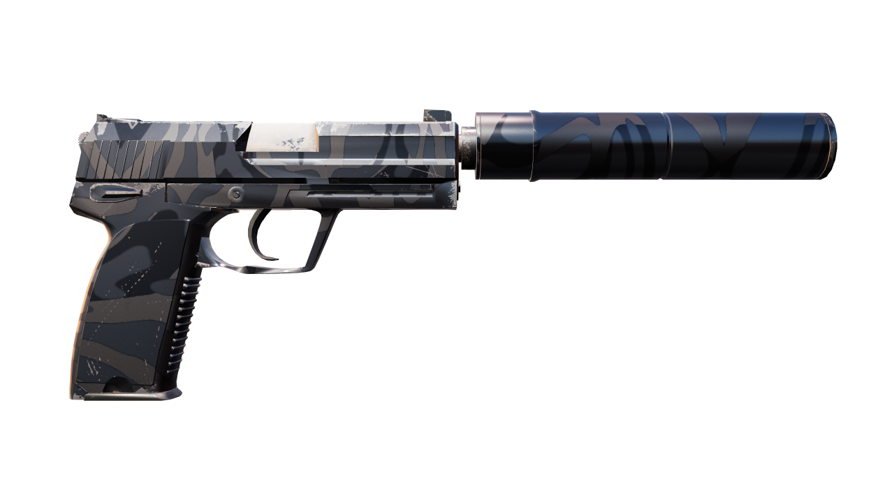 Back view of USP-S | Dark Water