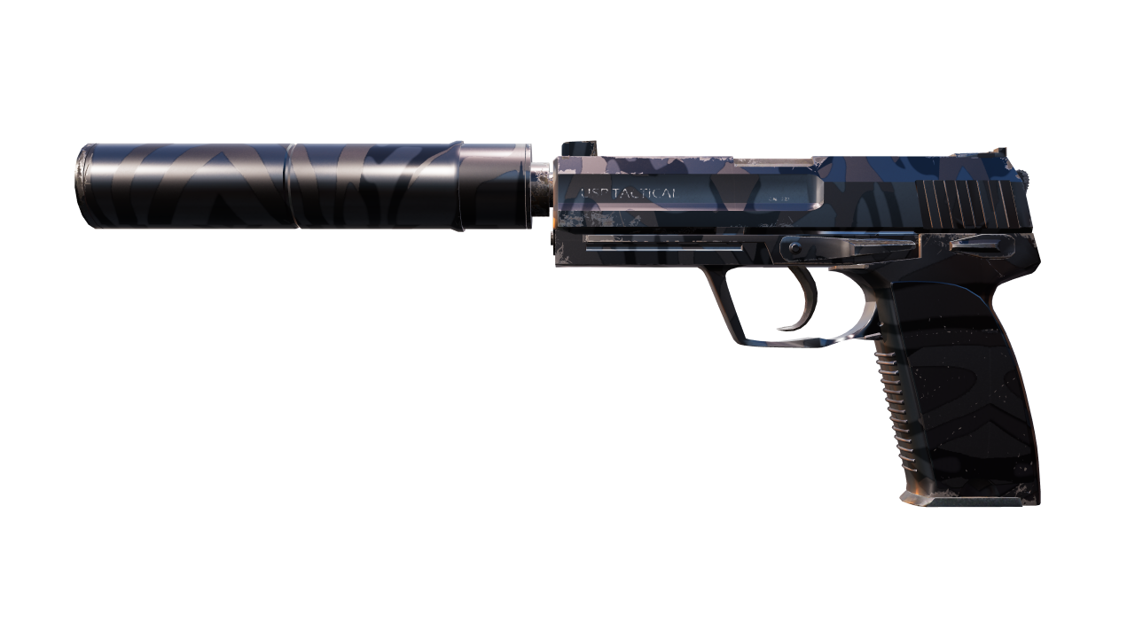 Front view of USP-S | Dark Water