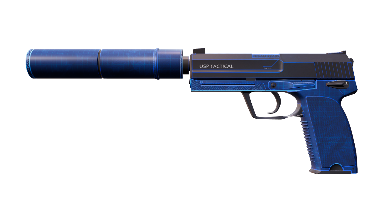 Front view of USP-S | Blueprint