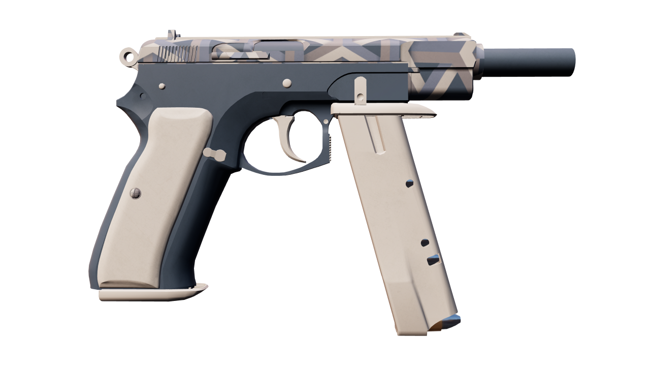 Back view of CZ75-Auto | Framework