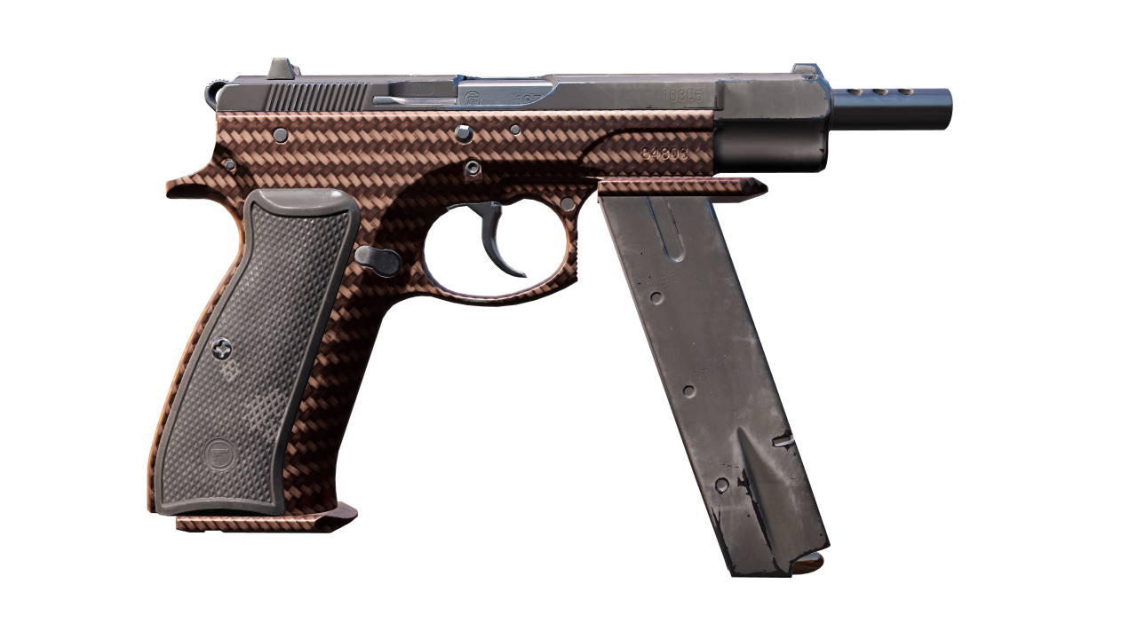 Back view of CZ75-Auto | Copper Fiber