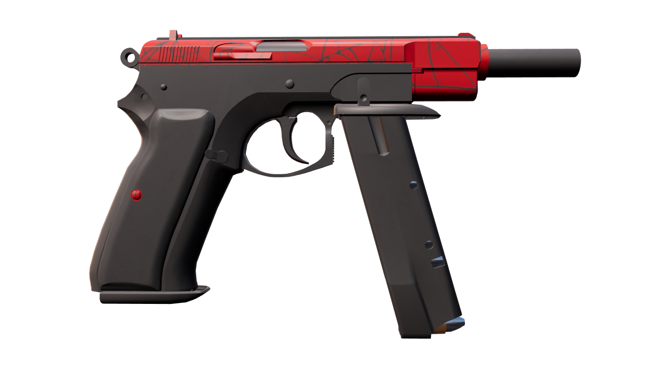 Back view of CZ75-Auto | Crimson Web