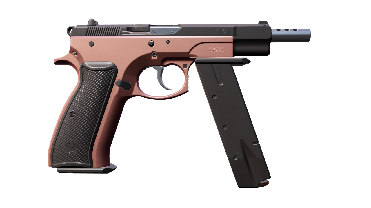 Back view of CZ75-Auto | Pink Pearl