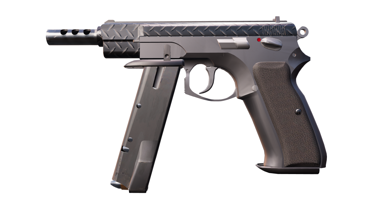 Front view of CZ75-Auto | Tread Plate