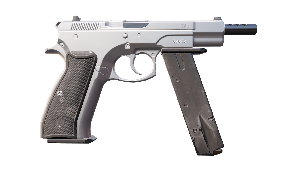 Back view of CZ75-Auto | Silver