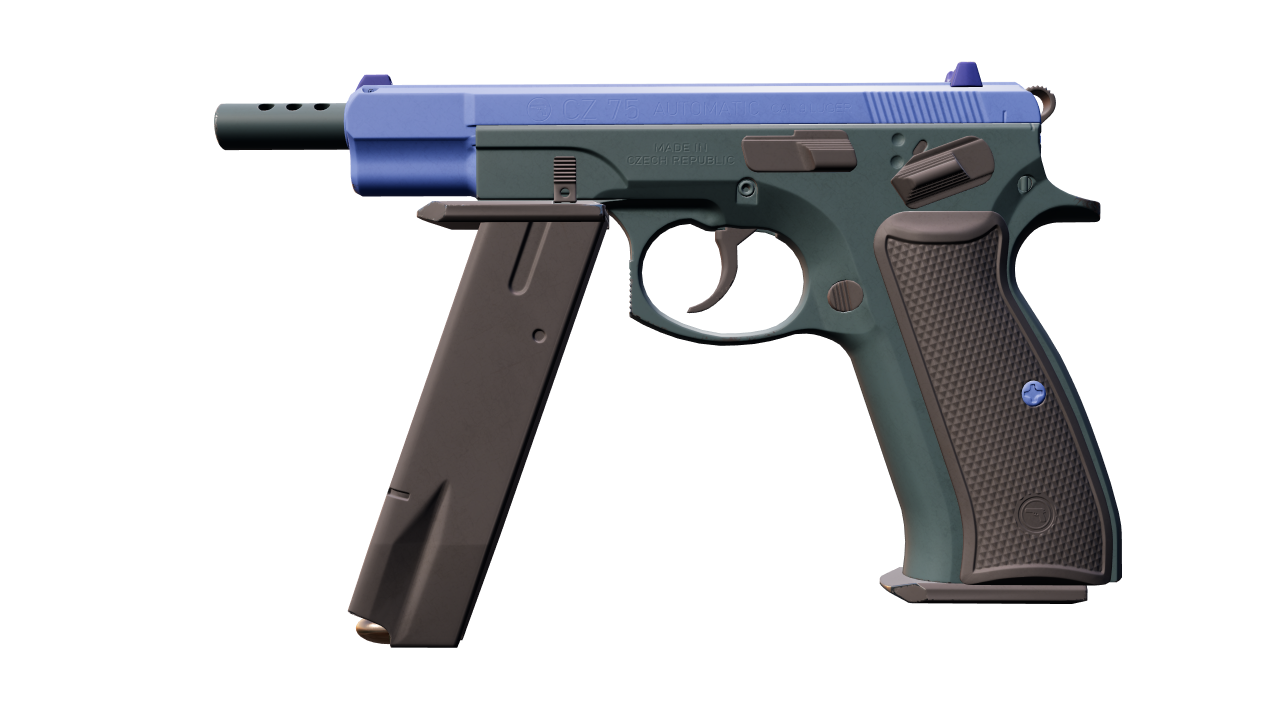 Front view of CZ75-Auto | Indigo