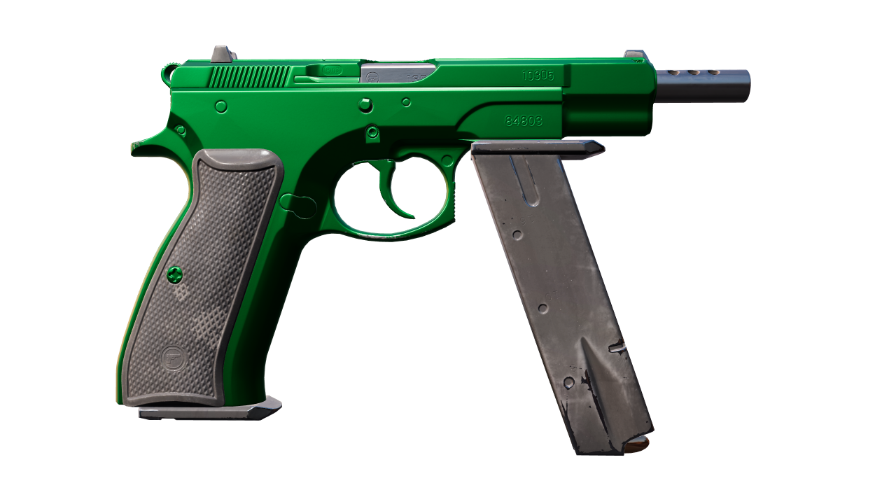 Back view of CZ75-Auto | Emerald | Emerald