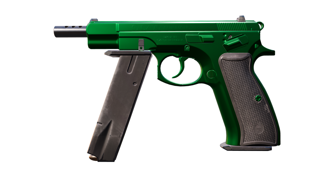 Front view of CZ75-Auto | Emerald | Emerald