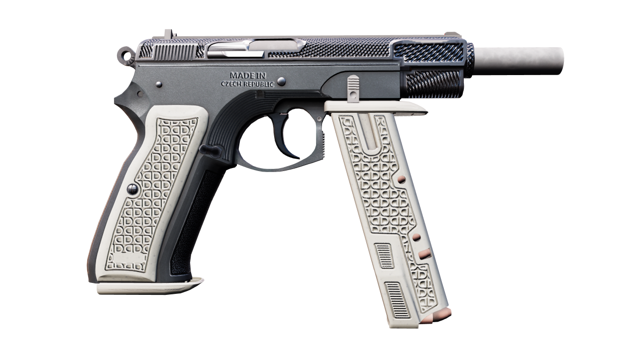 Back view of CZ75-Auto | Imprint