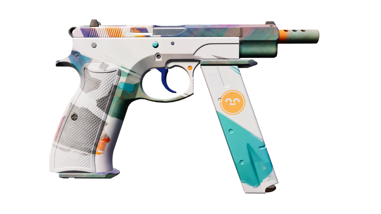 Back view of CZ75-Auto | Slalom