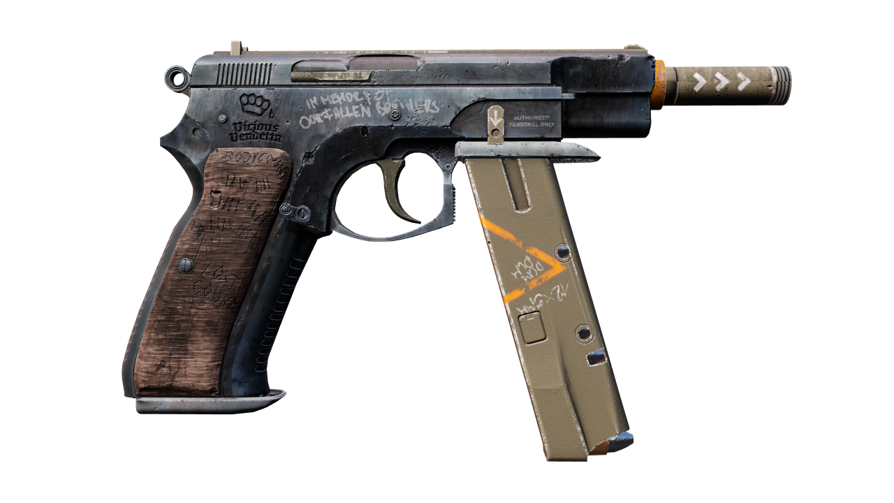 Back view of CZ75-Auto | Vendetta