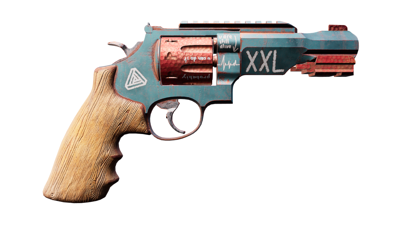Back view of R8 Revolver | Junk Yard