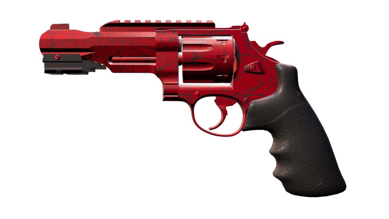 Front view of R8 Revolver | Crimson Web